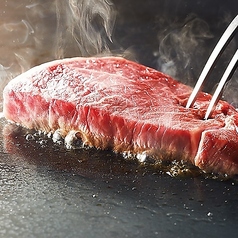 自慢のステーキ