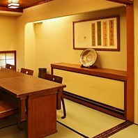 落ち着いた空間で、和の趣に癒されるひととき