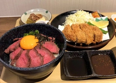 ステーキ丼&とんかつ定食