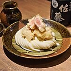 ひとくち鶏天ざるうどん