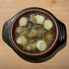 牡蠣と粒ニンニク