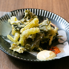 野沢菜の天ぷら