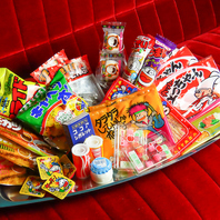 当店は豊富な駄菓子が食べ放題！