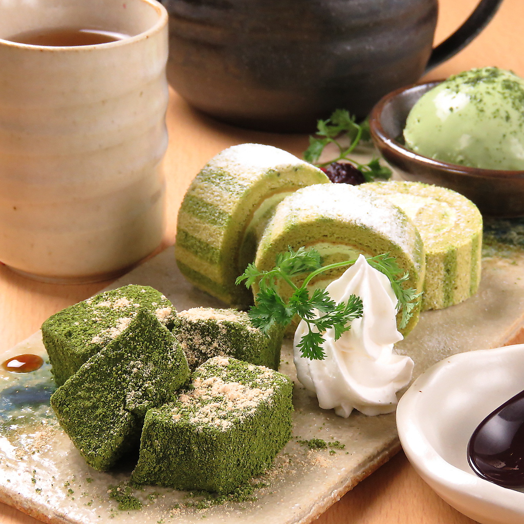 デザートにもこだわっております。京都の宇治抹茶をぜひ一度。