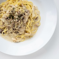 7種のきのこのクリームソーススパゲティ（サラダ・スープセット）