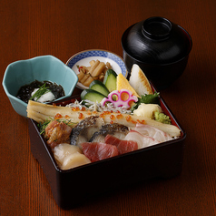 美食 彩り海鮮重御膳