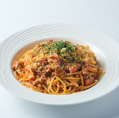 国産合挽肉のミートソースボローニャ風