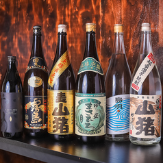 様々な焼酎も取り揃えております！