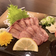 豊富な種類の馬刺し