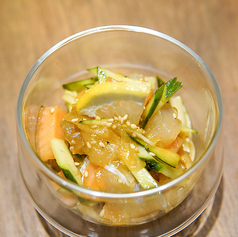 サーモンと鯛のミニポキ