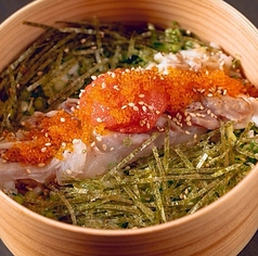 鯛と明太子のわっぱ飯