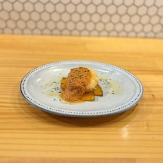 カニグラタン天と桜エビのアメリケーヌソース掛け