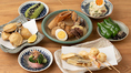 サクサクの串天や昆布と鰹香る店内仕込みの出汁が染みるおでんに、当店自慢のお料理が楽しめるコースは4400円、5500円、6600円とご用意。ご予算やシーンによってお選びいただけます。ドリンク飲み放題も付いて大変お得なコースとなっております♪