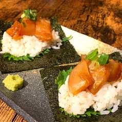 マグロの手巻き寿司