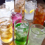 2時間1980円(税込)単品飲み放題もご用意しております♪3名様からご利用！各種宴会やパーティーに！