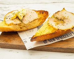 豚ばら香草焼き&ガーリックトースト