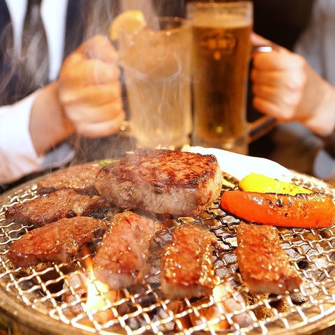 お一人様歓迎☆卸直営の良質肉を食べ放題で!☆他食べ放題コースや飲み放題も◎