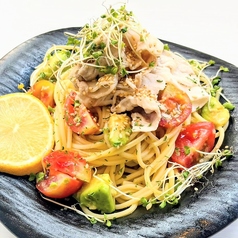 豚しゃぶアボカド彩り冷製パスタ