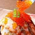 大トロサーモンの炙り寿司はインパクト大！