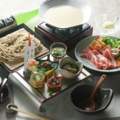 料理メニュー写真 茶美豚ロース豚の純米粕汁鍋と十割蕎麦コース