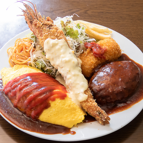 大海老フライが名物のおしゃれな洋食屋♪ハンバーグやオムライスもおすすめですよ！