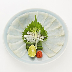 専門店のこだわり 泳ぎてっさ(とらふぐ刺身)