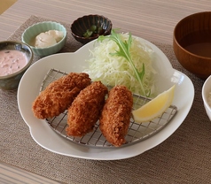 超大粒カキフライ定食