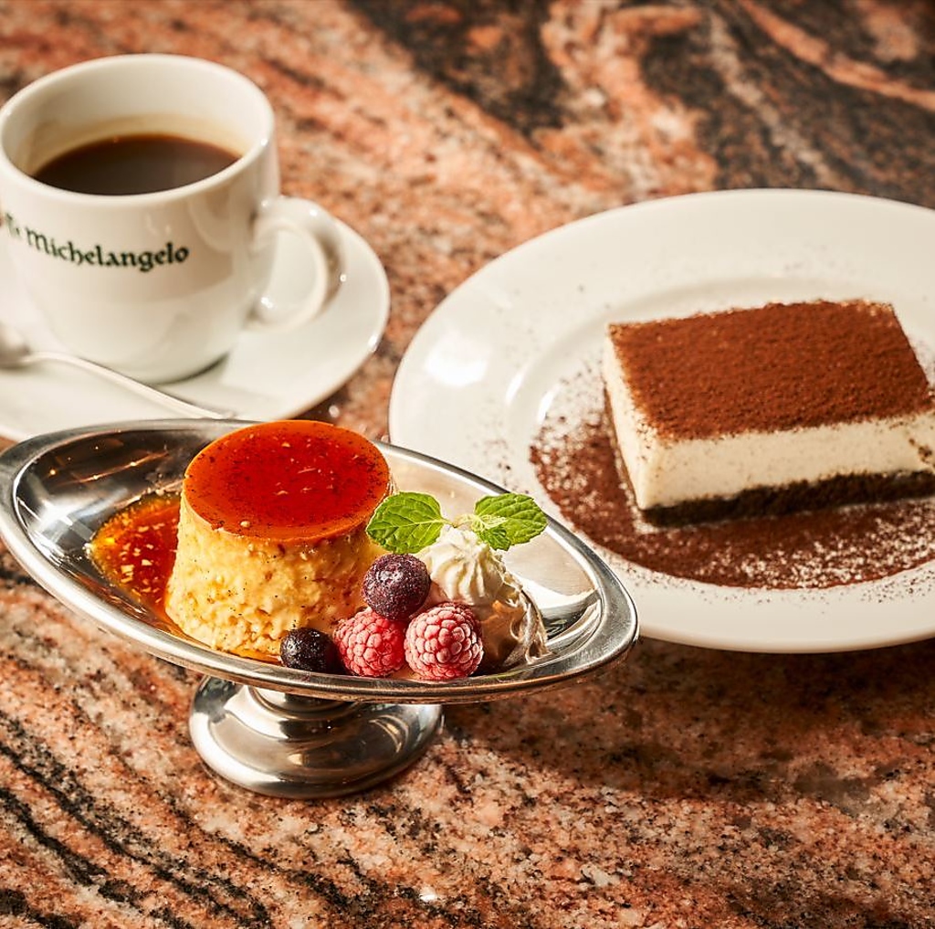 【ドルチェも充実】定番や人気メニュー、自家製スイーツなど大満足間違いなしのドルチェも楽しめる。