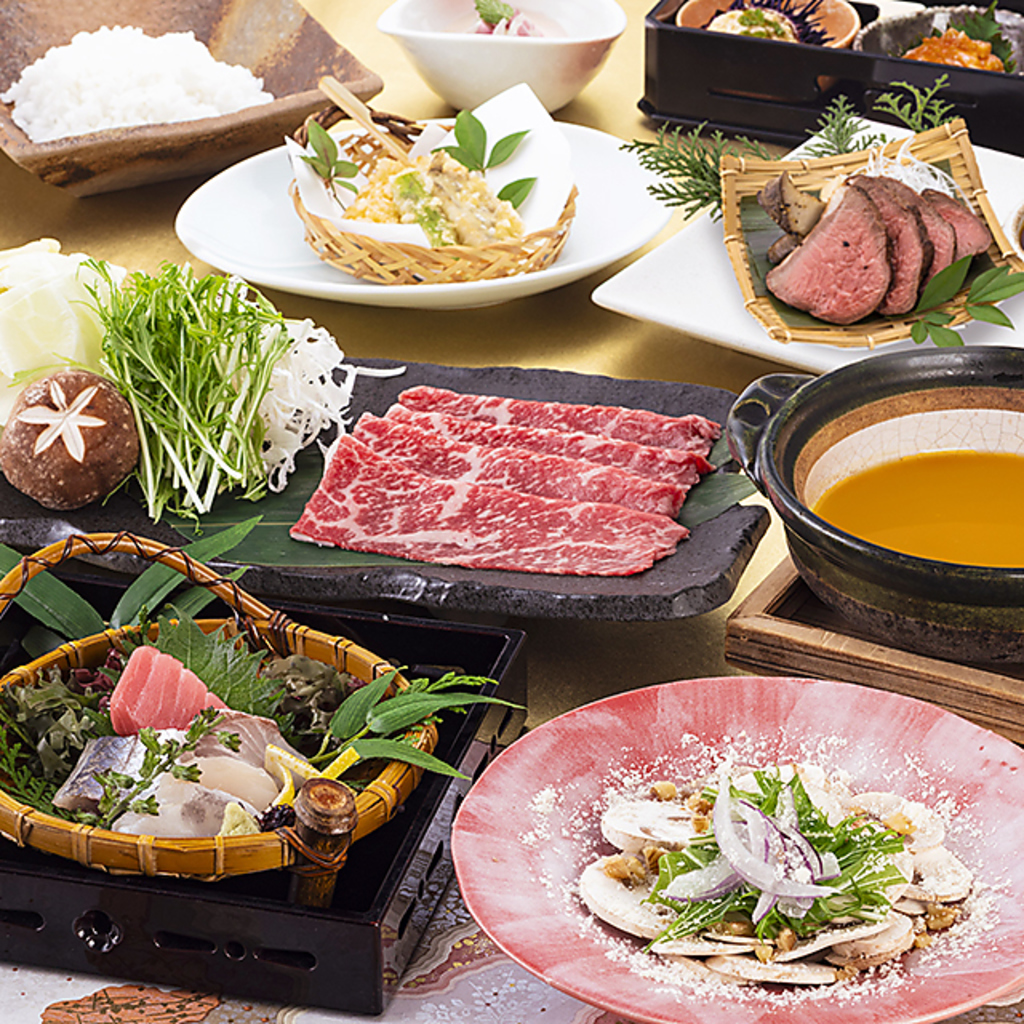 【宴会コース】会食にもピッタリのコースをご用意しております。※画像は一例です。