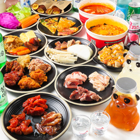 60種類の韓国料理を心ゆくまで堪能★