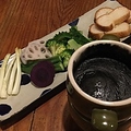 料理メニュー写真&nbsp;イカスミチーズフォンデュ