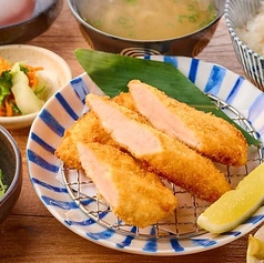 鶏ささみカツ定食
