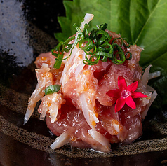 ネギとろ梅水晶和え