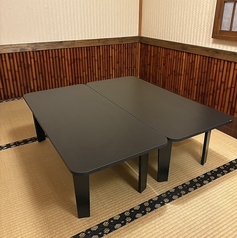 ゆっくりとくつろげる4名様着席可能な畳の席をご用意しております♪