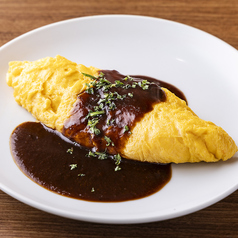チーズオムレツ デミグラスソース