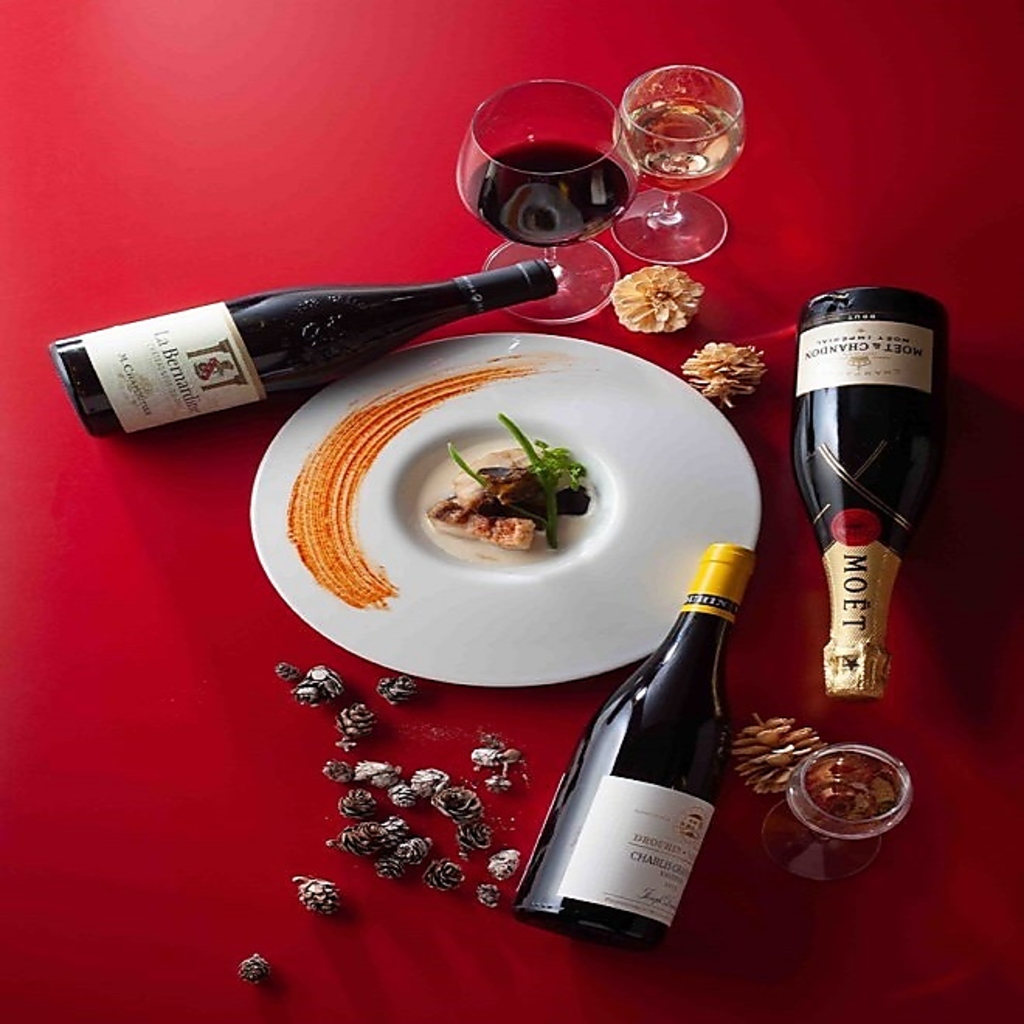 華やかで贅沢なフレンチお祝いコース★デートや記念日などの特別な日に是非ご利用下さい！