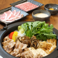 鹿児島産六白 黒豚すき焼き【バラ肉かロース肉でお選びください】 一人前