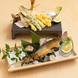 〈7月限定食材〉大鮎の塩焼き瓜酢添え/大鮎の二色天ぷら
