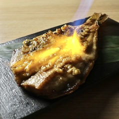 ホッケの金山寺味噌！目の前炙り焼き