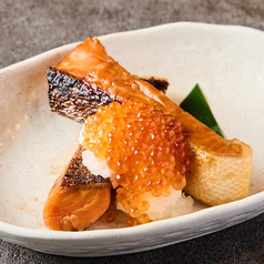 焼き鮭のいくらおろし