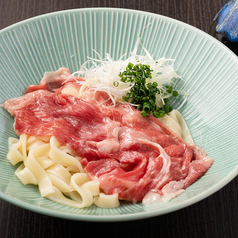 黒毛和牛 和出汁牛しゃぶきしめん