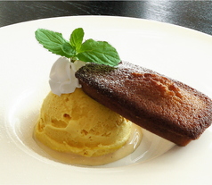 フィナンシェ&アイスクリーム