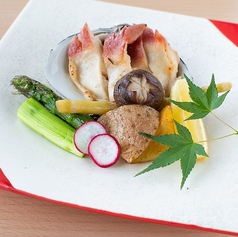 北寄貝と旬野菜のバター炒め