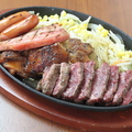 料理メニュー写真&nbsp;ミックスステーキコンボセット