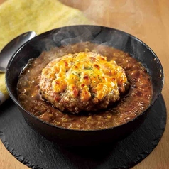 たっぷりカレーのハンバーグドリア