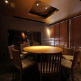 完全個室席あり。個室確約コースもございます。