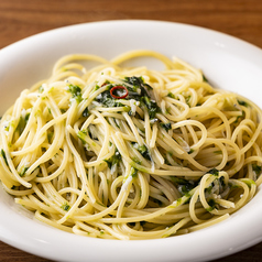 釜揚げしらすとあおさのりのオイルソースパスタ R