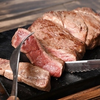 ステーキに使用するお肉の量はお好みに合わせて選べます