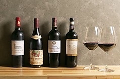 ワインの種類も豊富。