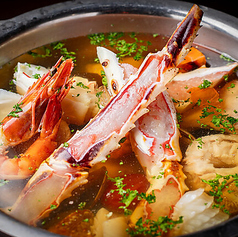 タラバガニと海鮮の炊き込み 昆布出汁ブイヤベース 大鍋